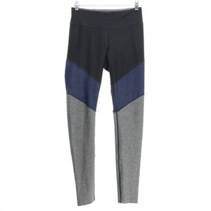 Outdoor Voices Tri-Colorblock Leggings Women M Black/Gray Polyester/Spandex